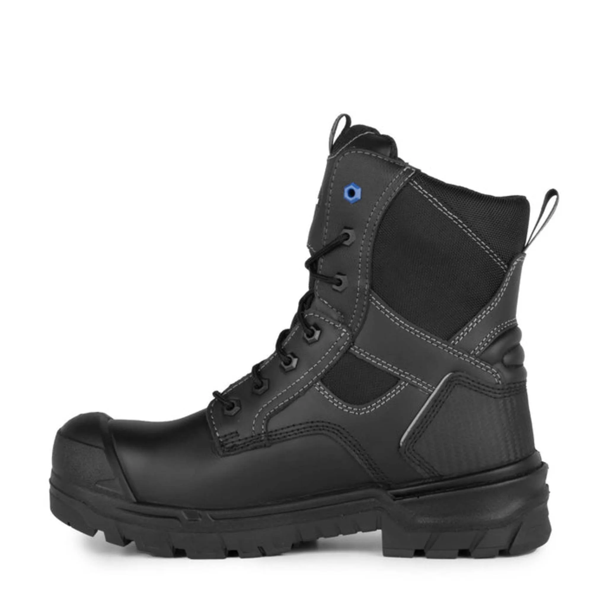 Acton Men's Safety Work Boots - G3O 8" Waterproof Leather, Composite Toe, Plate, Puncture & Slip Resistant, Rubber Sole, CSA Certified | Sizes 7-15