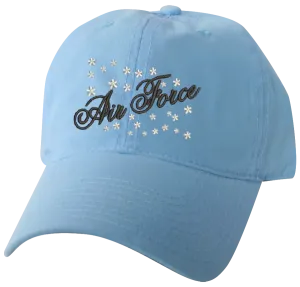 Air Force on Light Blue Un-Structured Ball Cap