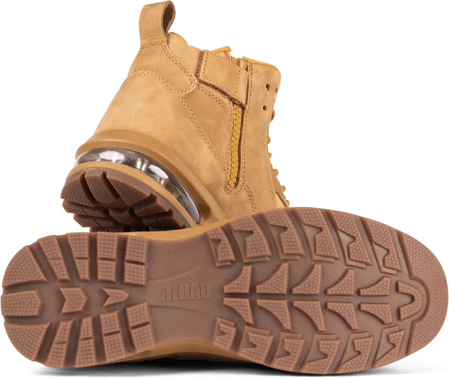 BAD Workwear Flight Side Zip Safety Work Boots Tasmanian Leather