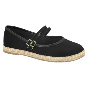 Black Double Strap Espadrilles
