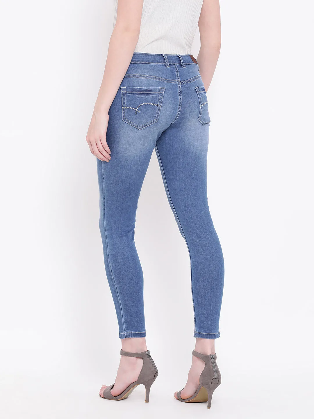 Blue Solid Denim