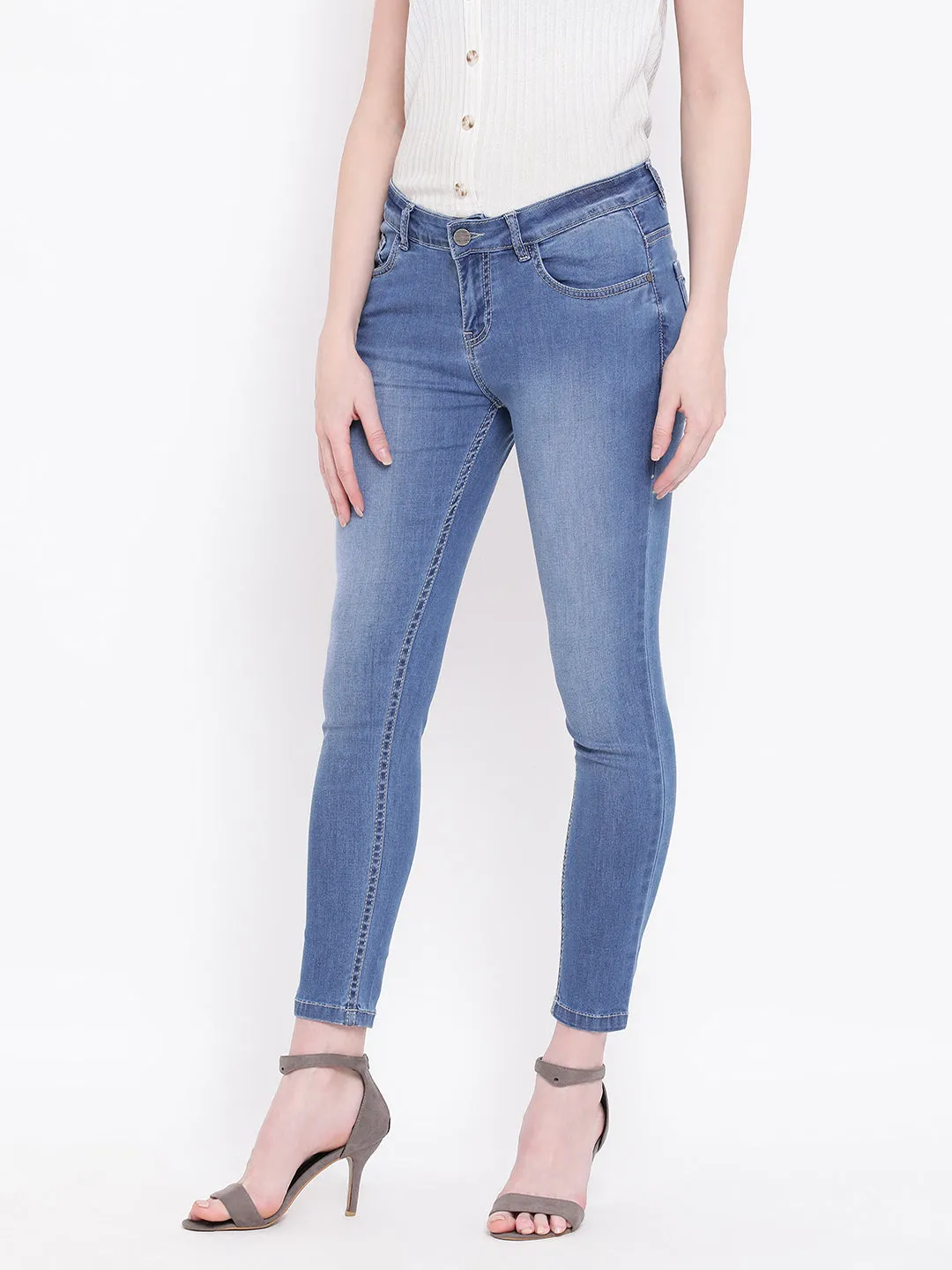 Blue Solid Denim