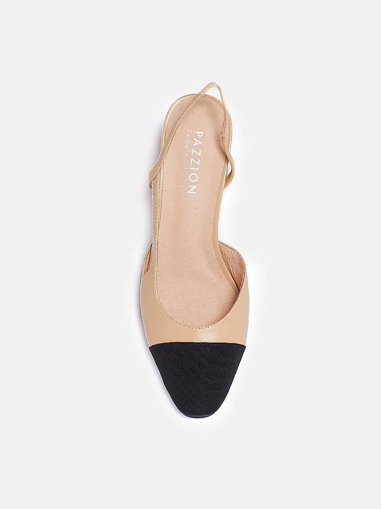 Blythe Lambskin Toe Cap Block Heels