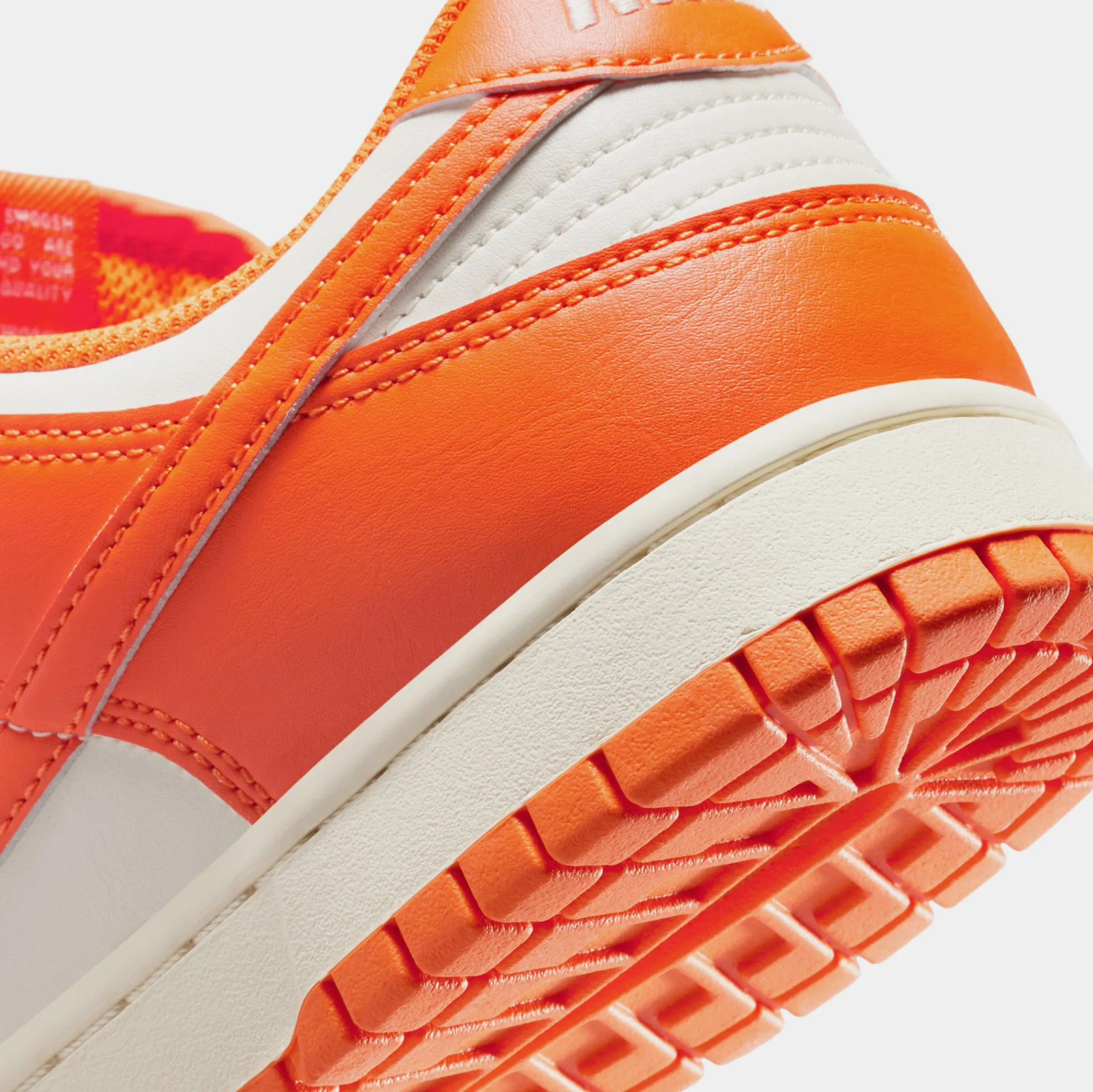 Dunk Low Retro Mens Lifestyle Shoes (Pale Ivory/Safety Orange)