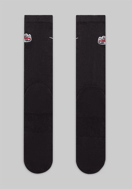 Everyday Plus Cushioned Crew Sock - Black/White