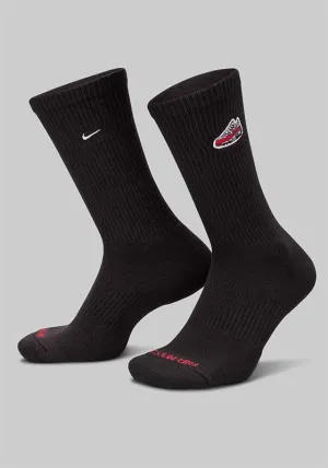 Everyday Plus Cushioned Crew Sock - Black/White