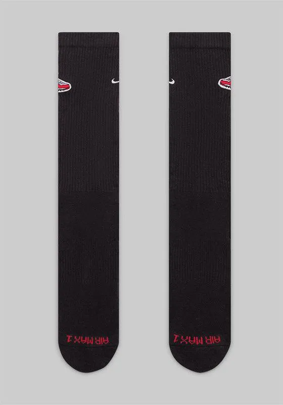 Everyday Plus Cushioned Crew Sock - Black/White