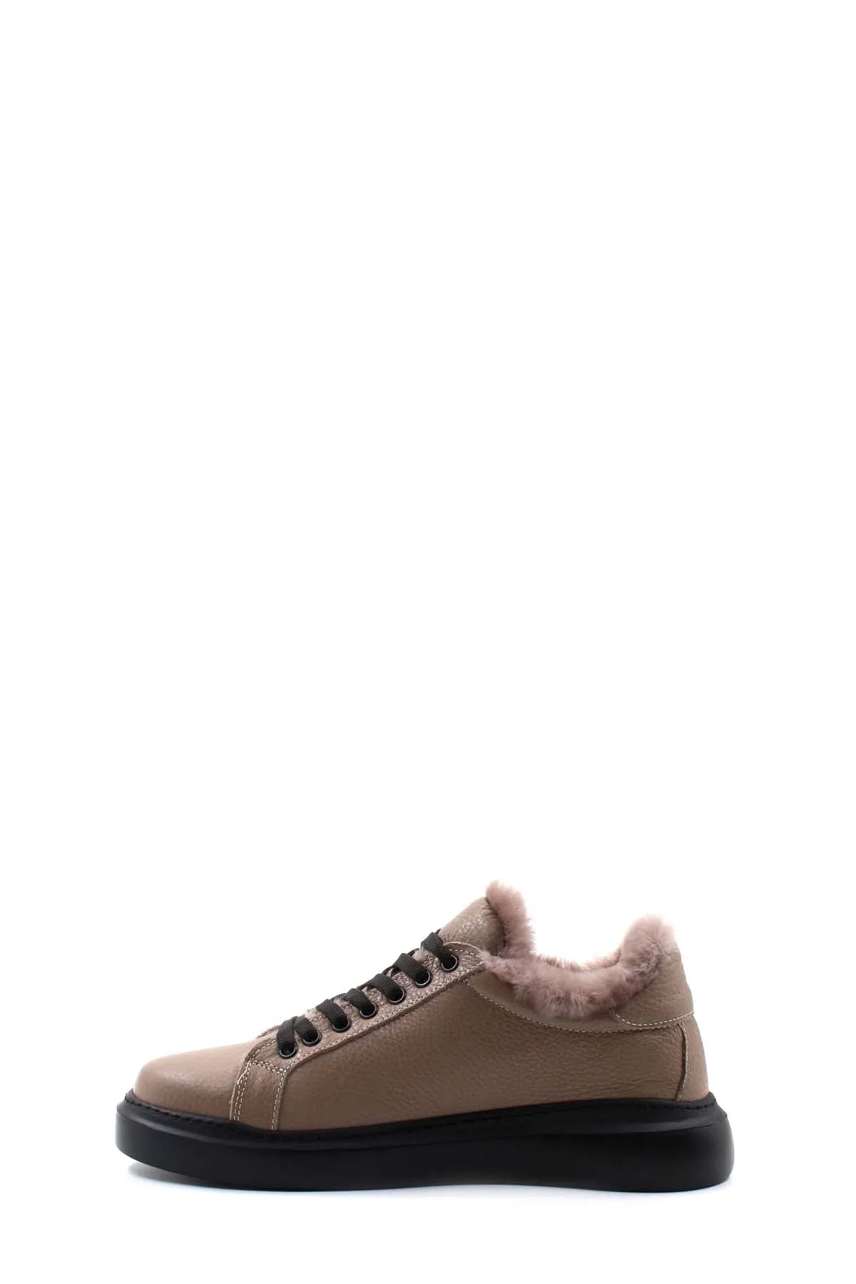 FST Genuine Leather Fur-lined Women's Casual Shoes 160KZA950 Mink Floter - Löhne