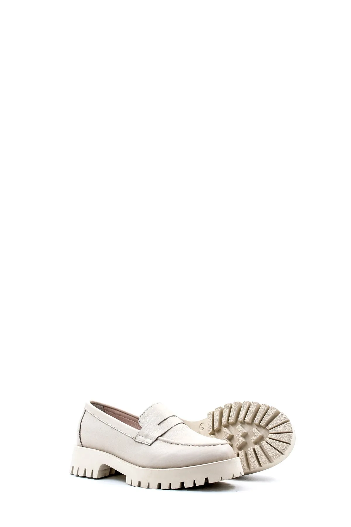 FST Genuine Leather Women's Casual Shoes 581ZA2482 Beige - Maladzyechna