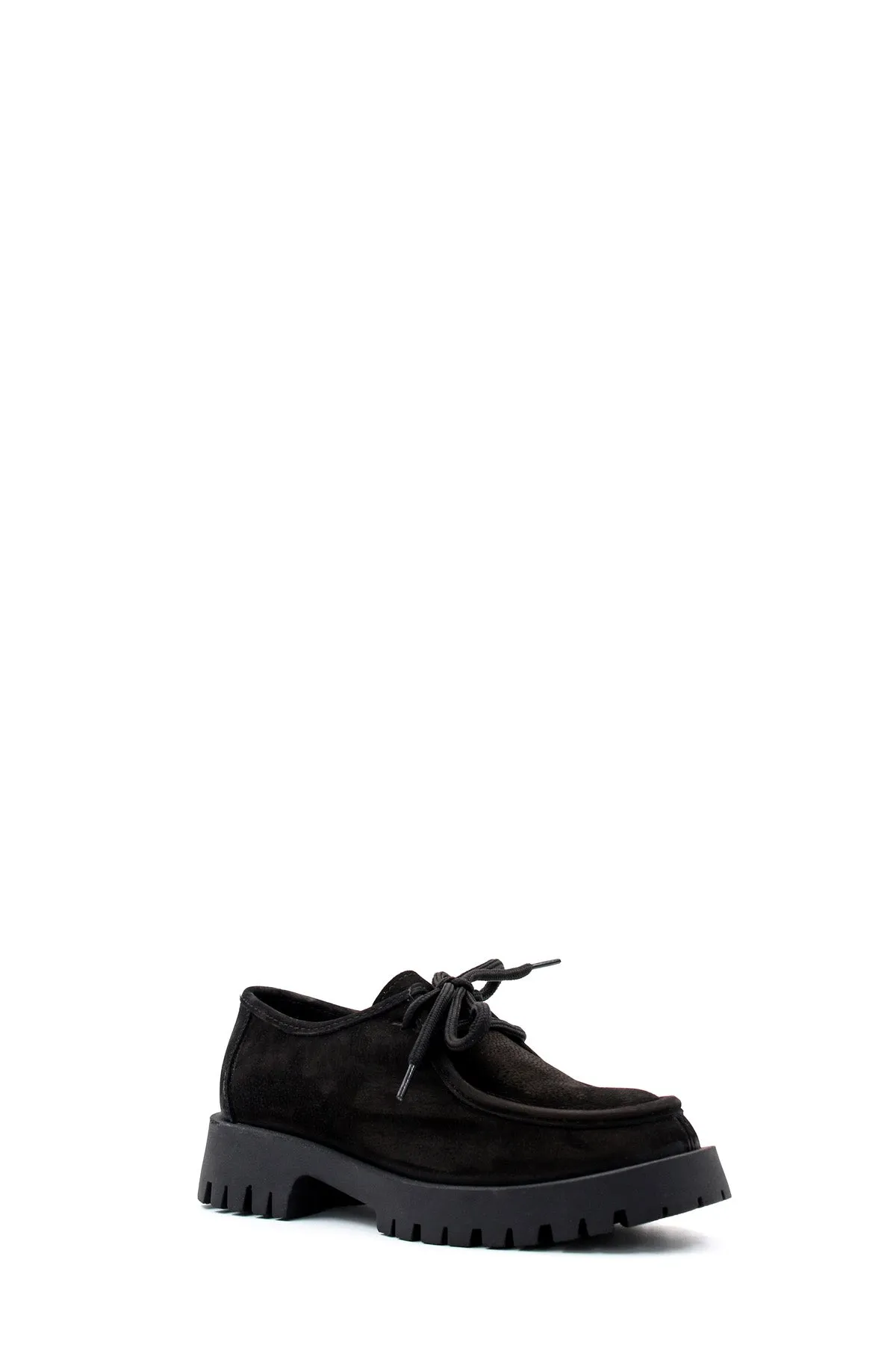 FST Genuine Leather Women's Casual Shoes 581ZA2847 Black Nubuck - Union City
