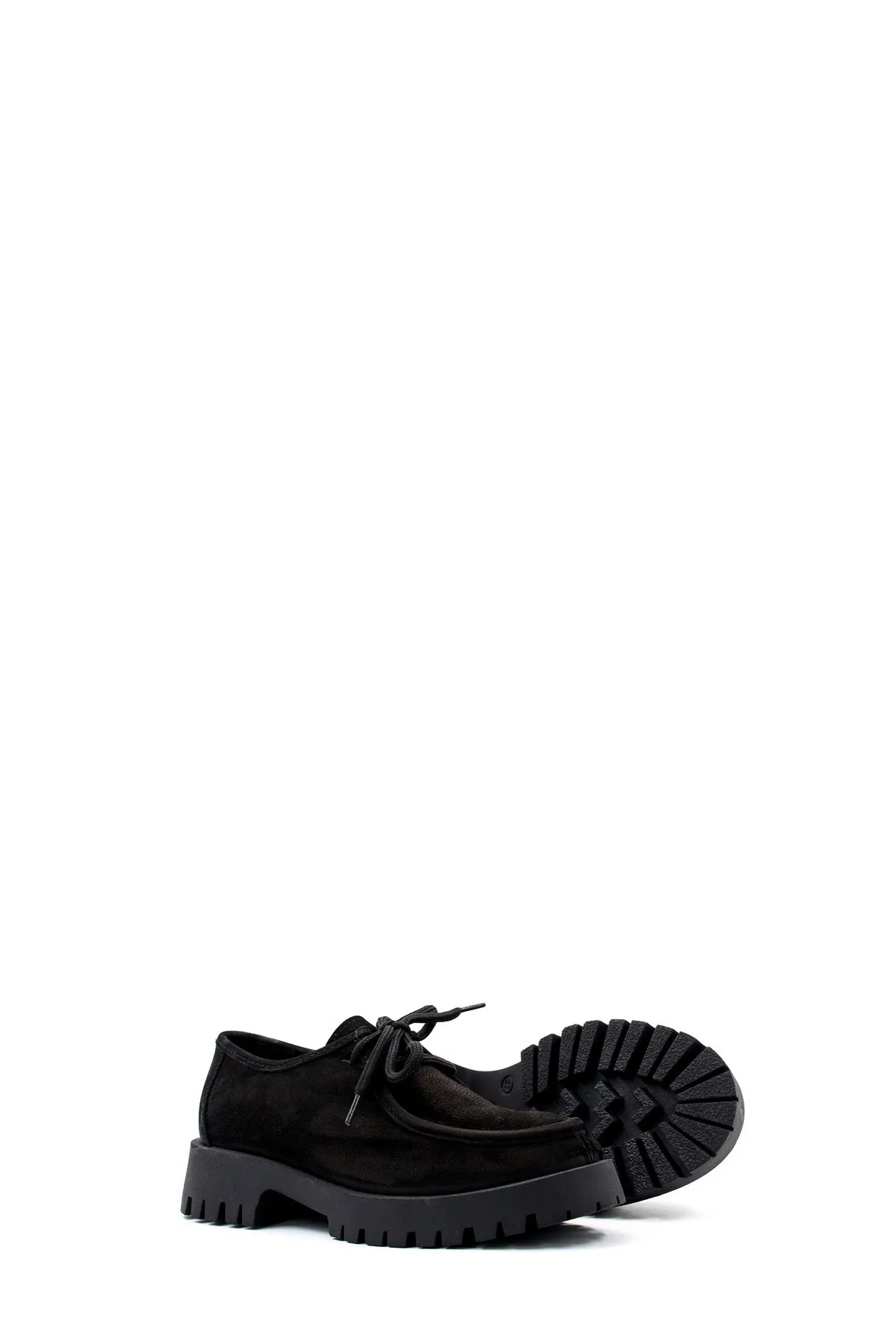 FST Genuine Leather Women's Casual Shoes 581ZA2847 Black Nubuck - Union City