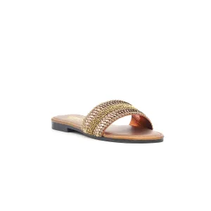 Girls Brown Casual Slipper KD5280