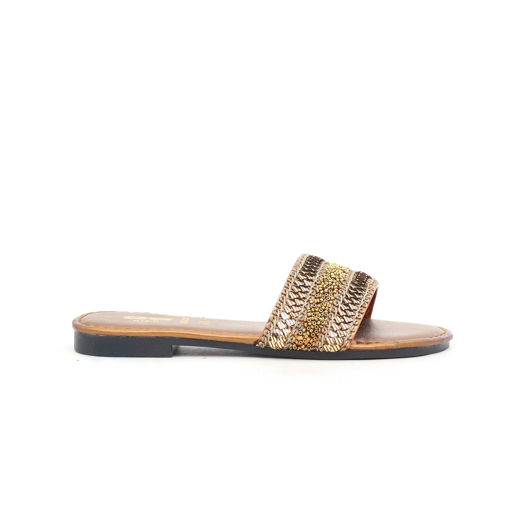Girls Brown Casual Slipper KD5280