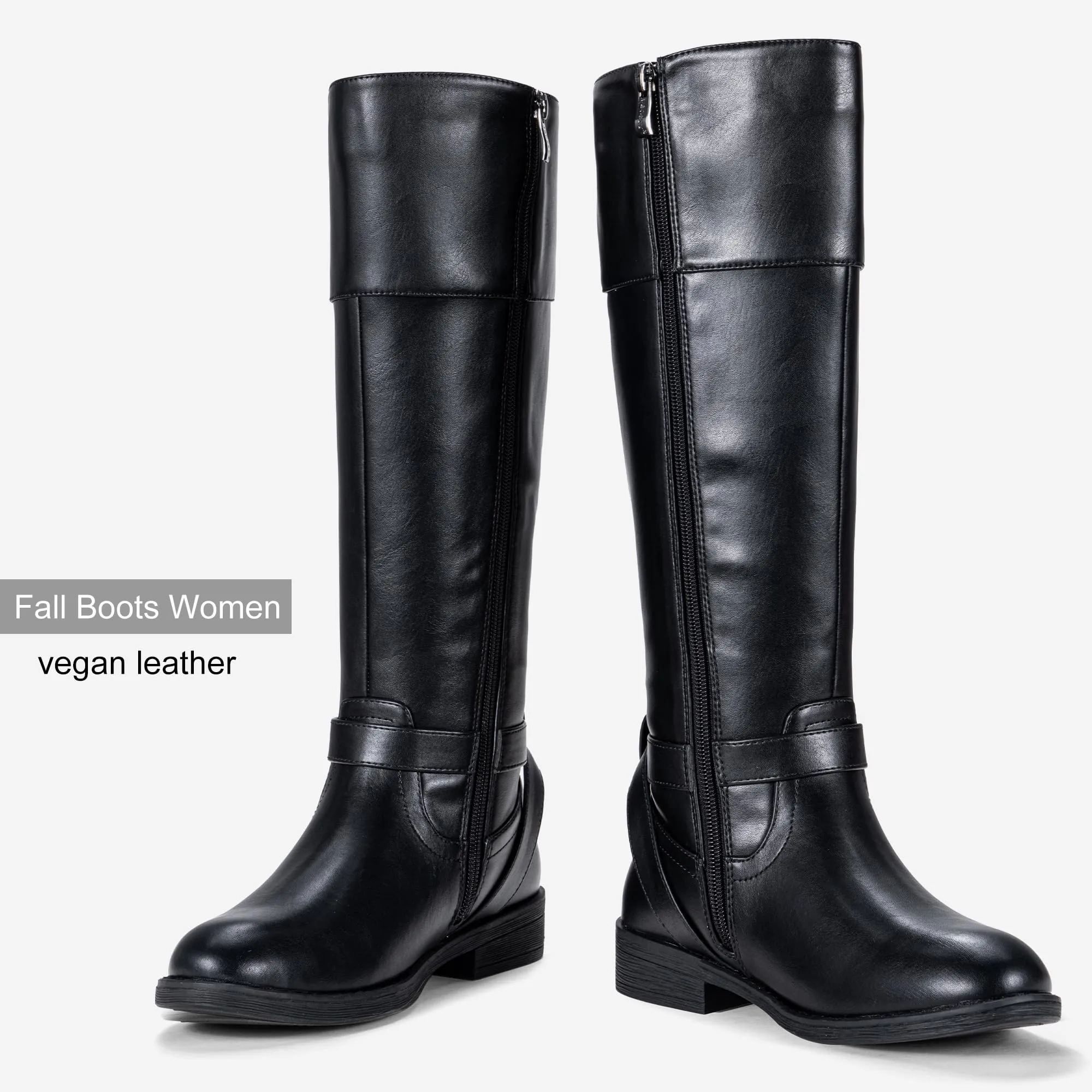 Jeossy Women's Wide Calf Knee High Boots