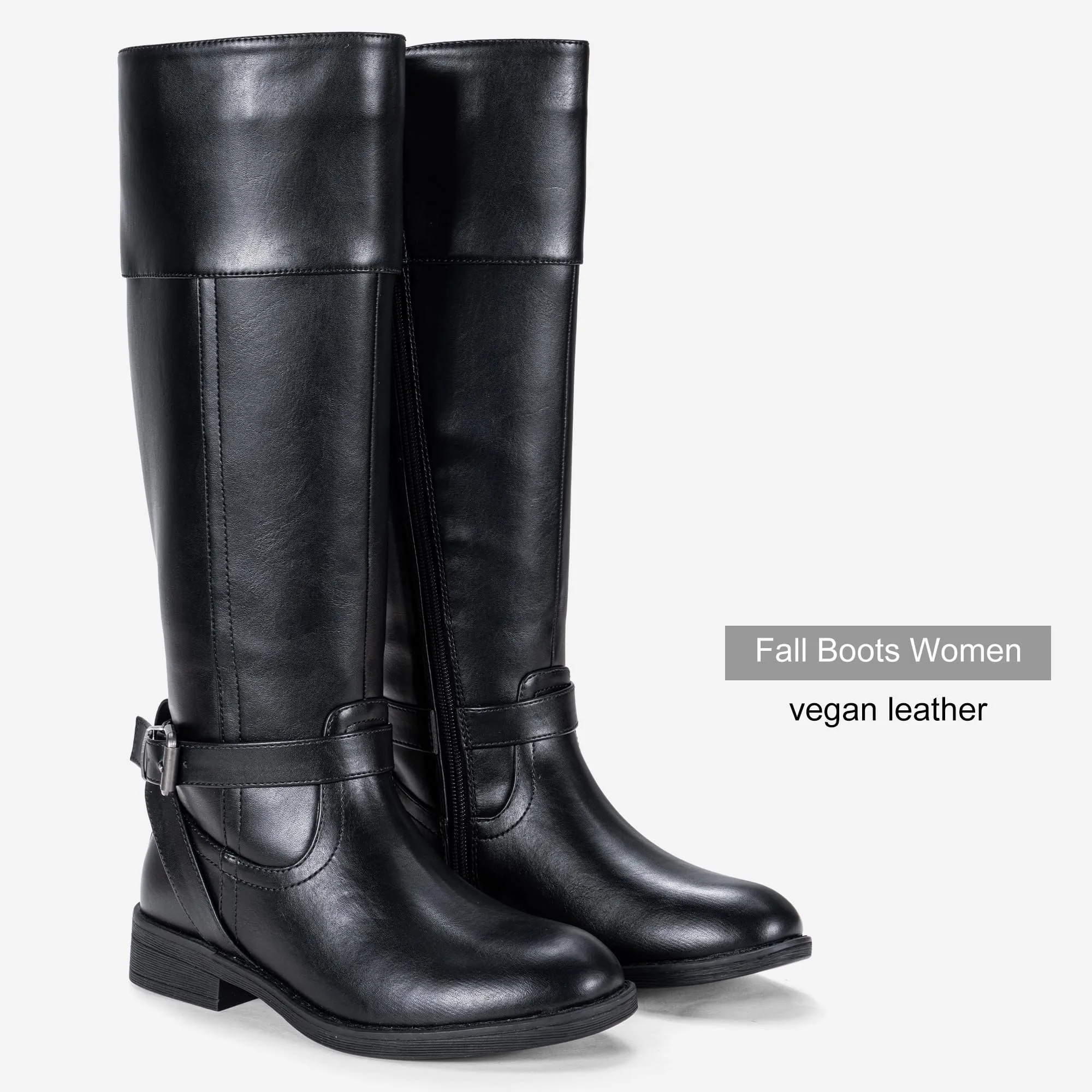 Jeossy Women's Wide Calf Knee High Boots