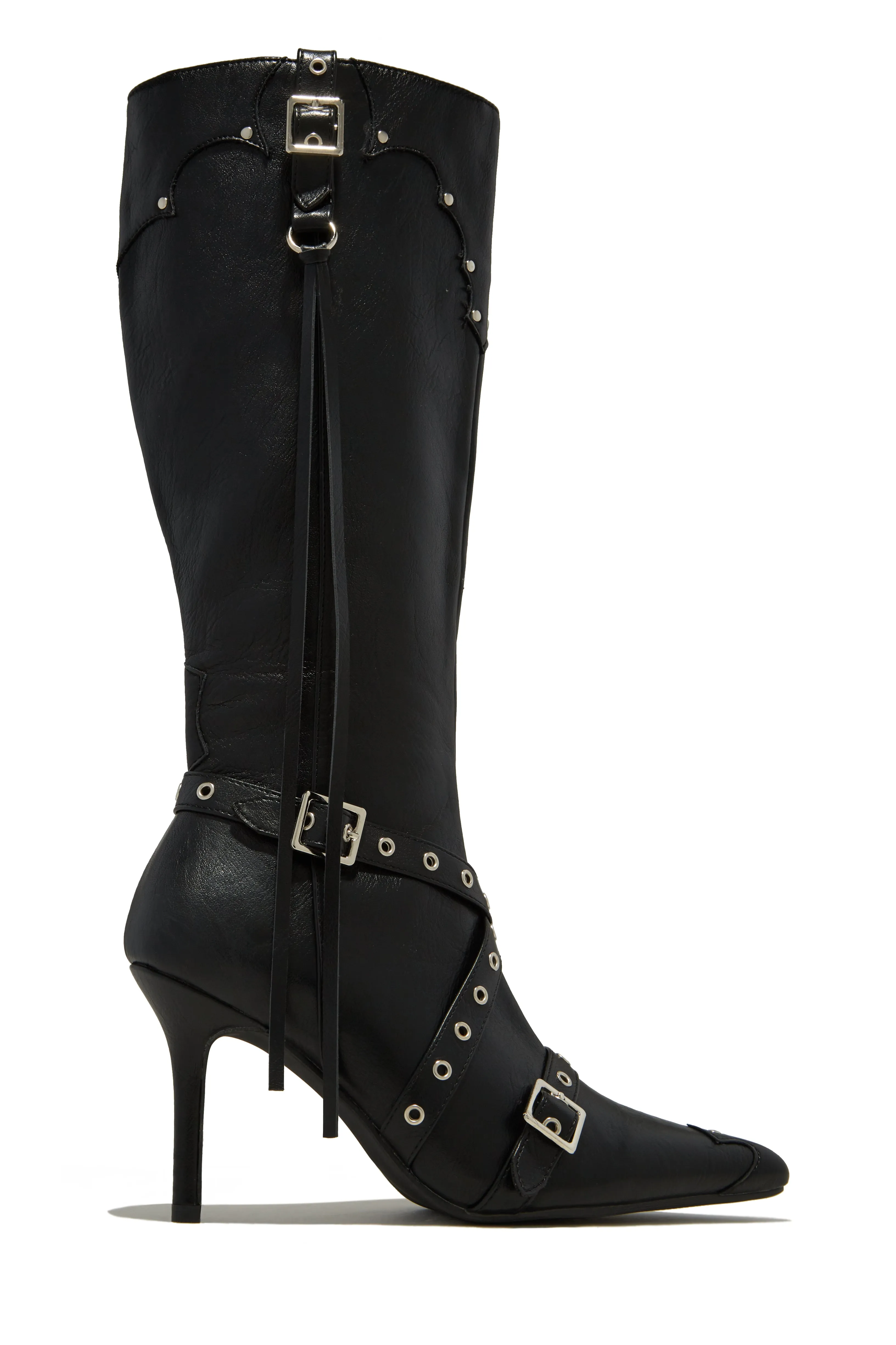 Jerri Knee High Boots - Cream