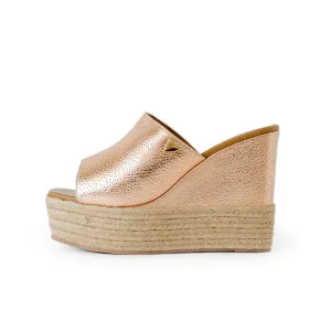 Katya Sandals Rose Gold - Leather