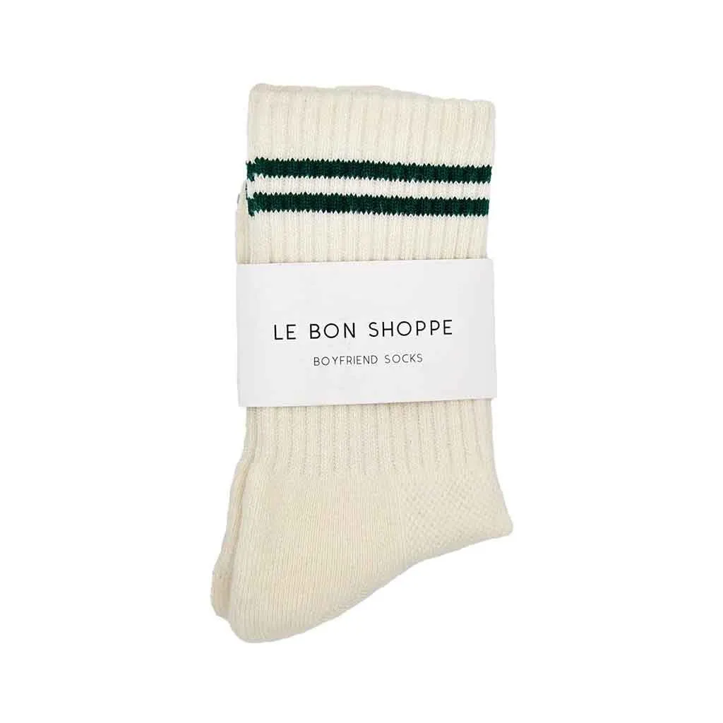 LBS Boyfriend Socks - Parchment