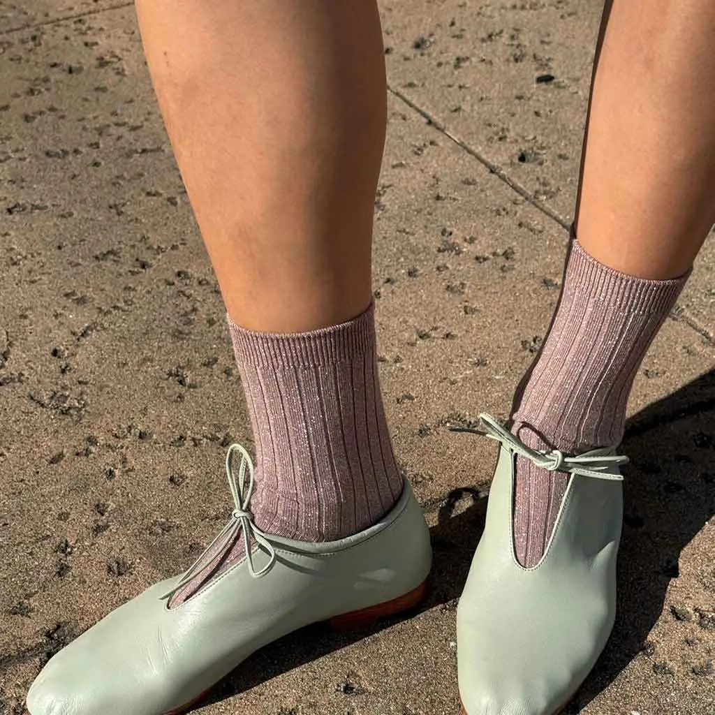 LBS Her Socks Modal Lurex - Jute Glitter