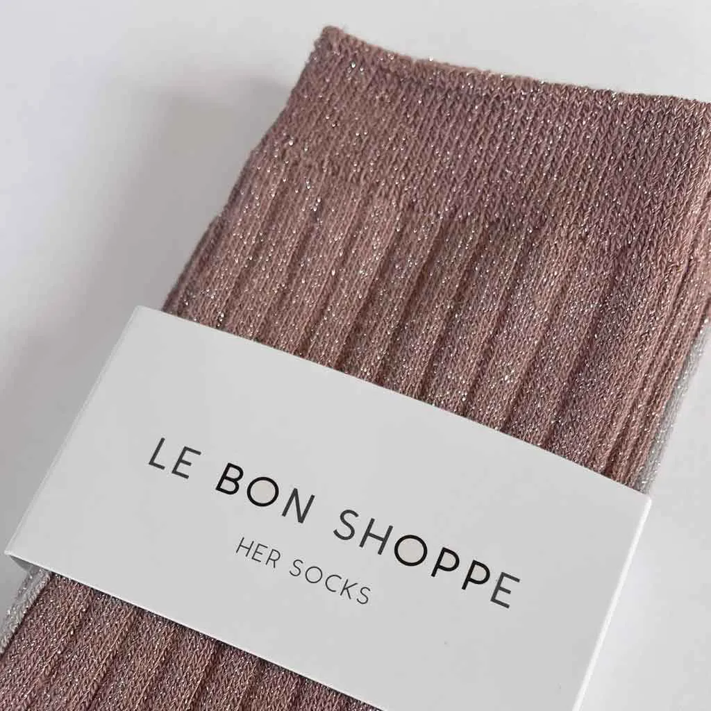 LBS Her Socks Modal Lurex - Jute Glitter