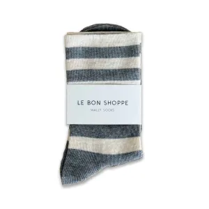 LBS Wally Socks - Wide Grey/White