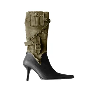 MAIRU Versatile Knee High Western Cowboy Boots