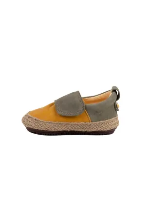 Mustard/Green Strap Espadrilles