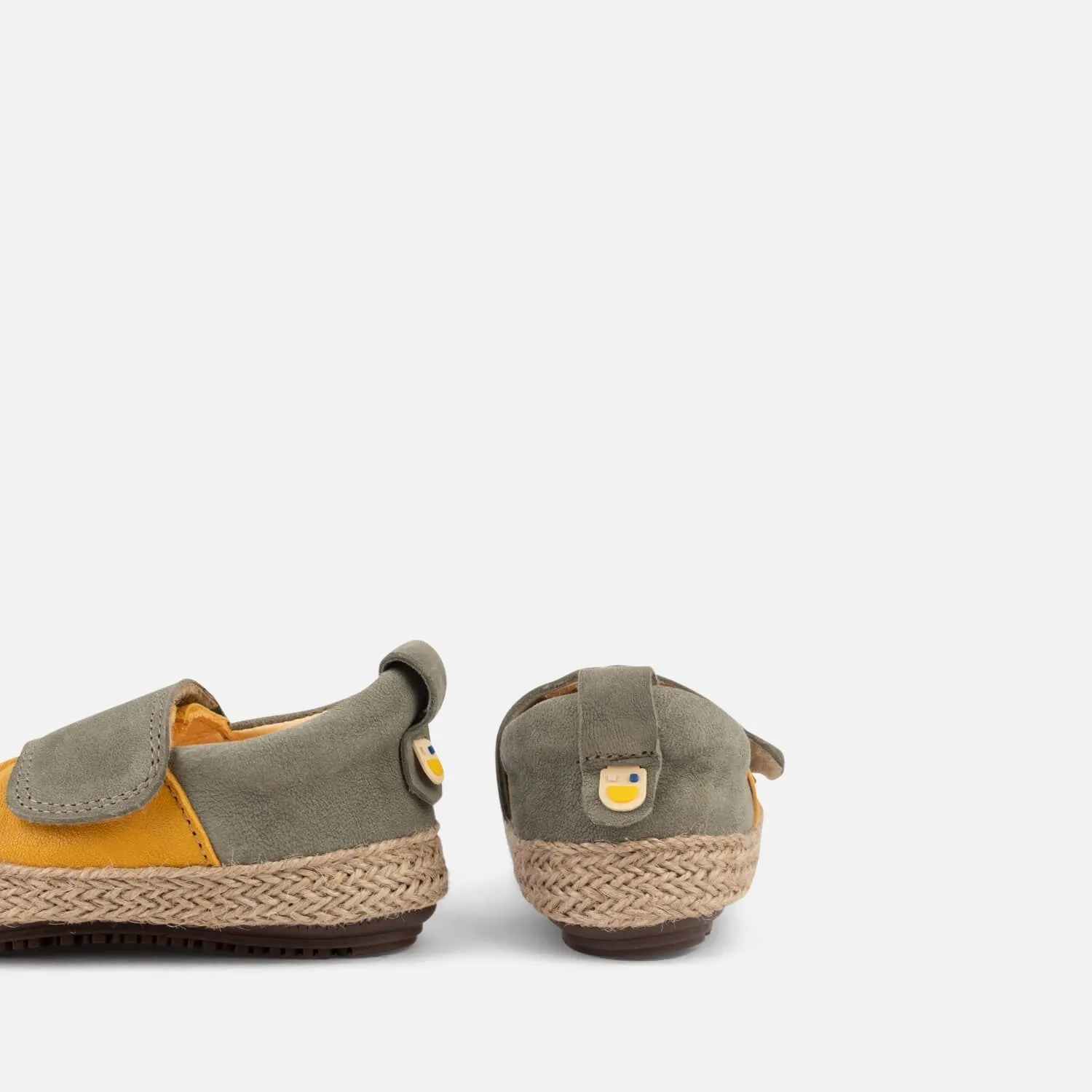 Mustard/Green Strap Espadrilles