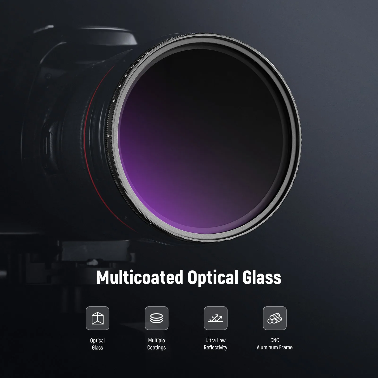 NEEWER ND2-400 (1-9 Stops) Variable ND Filter with Lens Cap