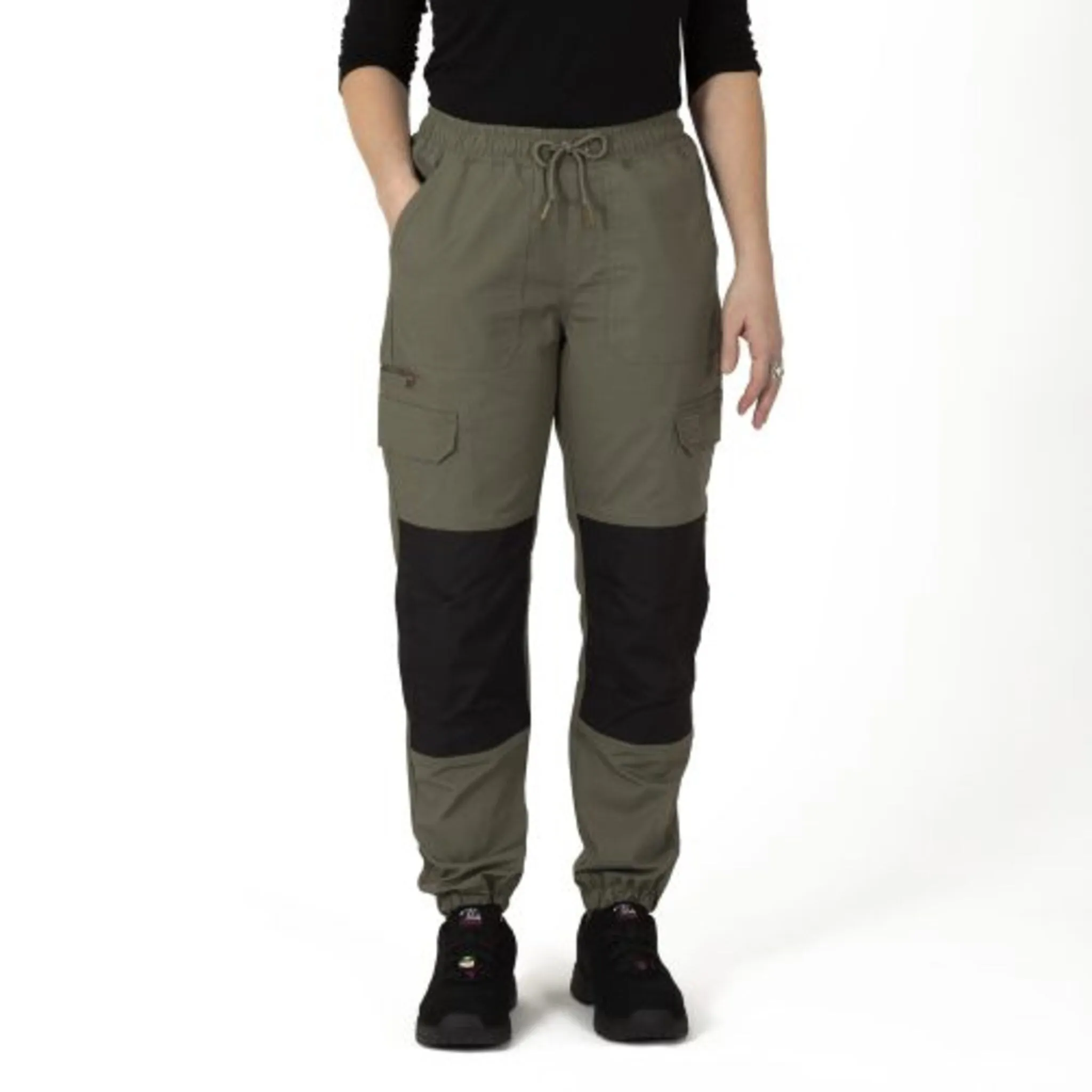 P&F Women's Lightweight Gardening & Multi-Task Pants, Durable Ripstop Fabric, Waterproof 600D Knee Inserts, Stain & Water Resistant, Stretch Fit | Sizes XXS-2XL