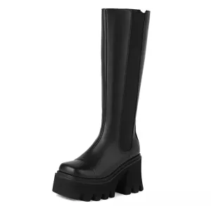 Platform Knee High Boots