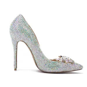 Point Toe Patent Leather Sexy Close Toe Pumps