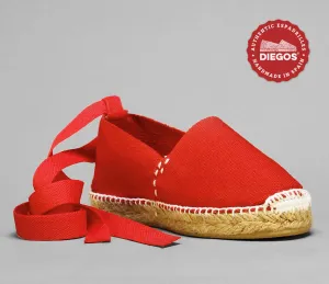 red espadrilles
