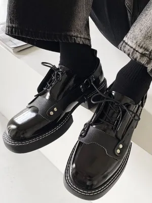 RETRO CASUAL LEATHER SHOES LET2773