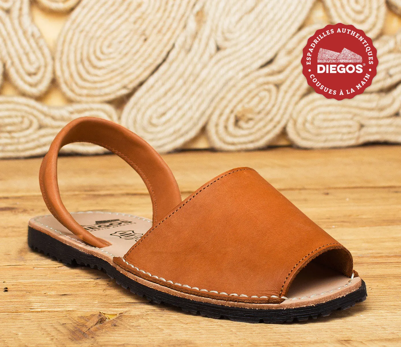 Saddle tan brown Avarcas