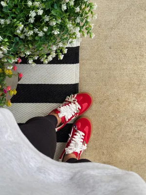 steve madden | dodge sneakers - red