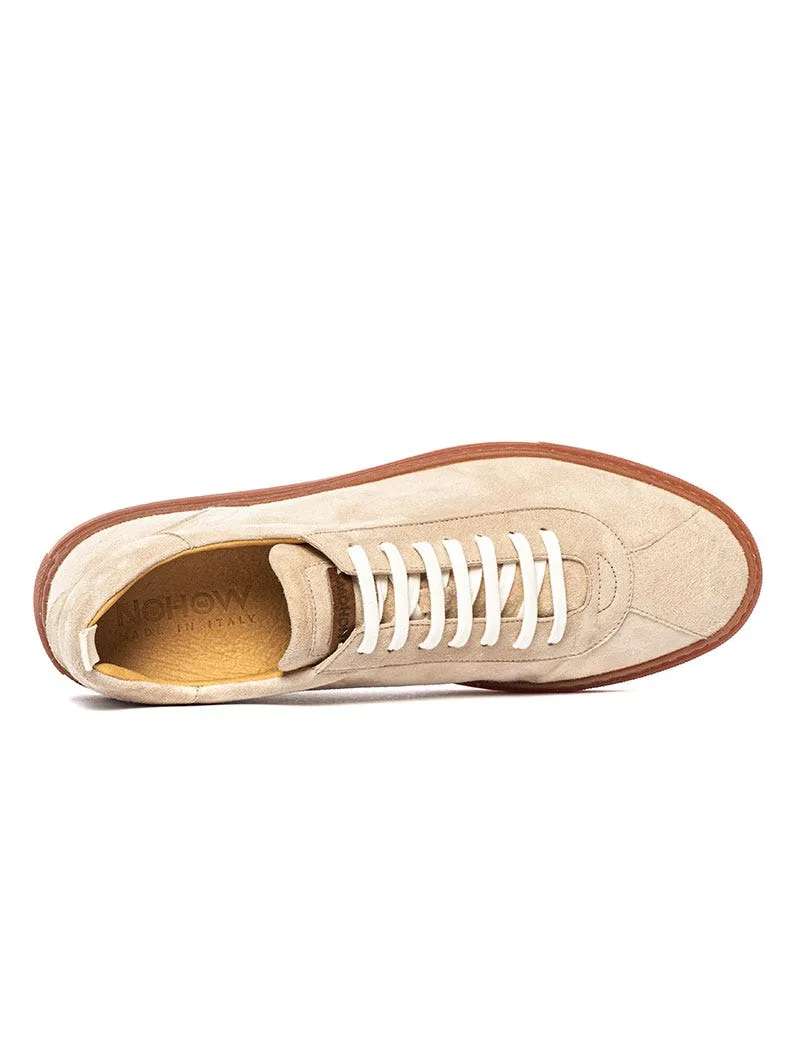 SUEDE SNEAKERS IN BEIGE