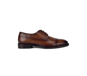 Tan Leather Toe Cap Lace Ups