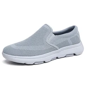 TIOSEBON Men's Slip On Loafers Comfort Walking Shoes Driving Sneakers 6.5 US Gray