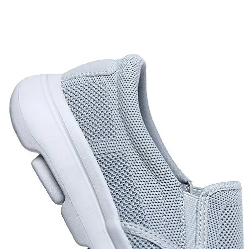 TIOSEBON Men's Slip On Loafers Comfort Walking Shoes Driving Sneakers 6.5 US Gray