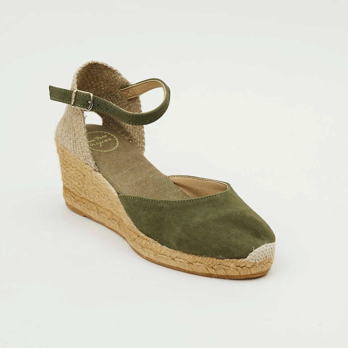 Toni Pons Khaki Suede Espadrilles