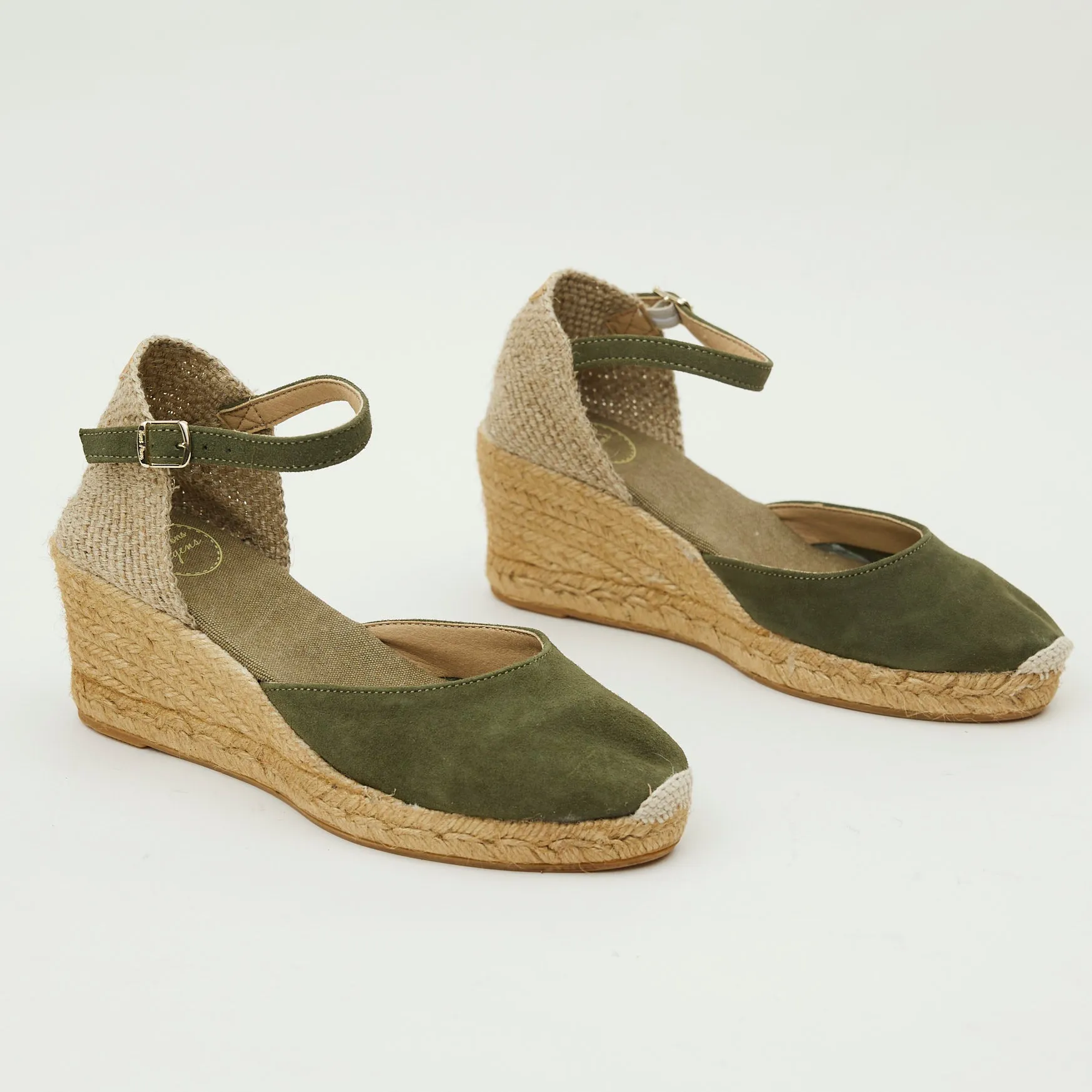 Toni Pons Khaki Suede Espadrilles