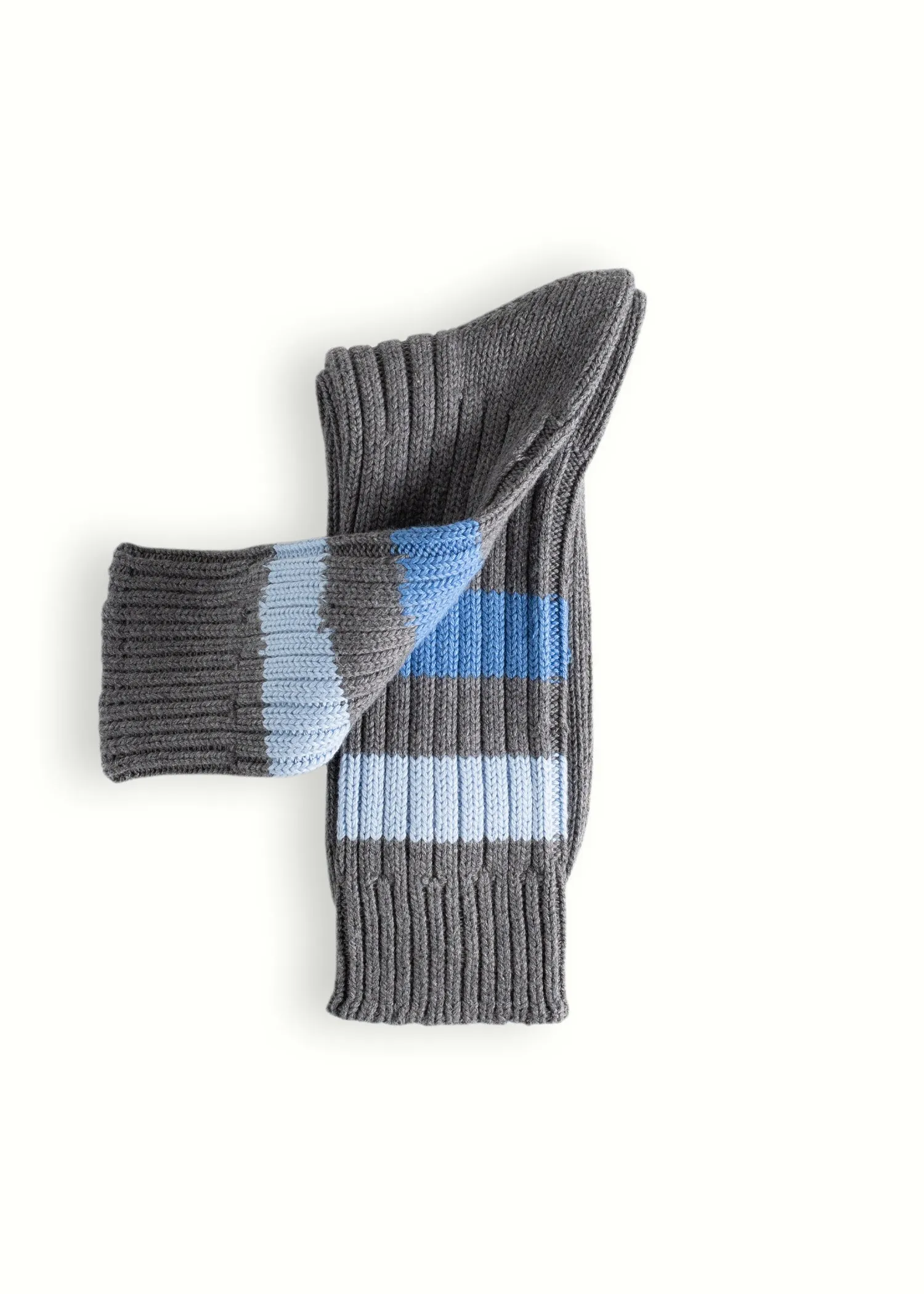URBAN COLLECTION Striped Dark Grey Socks