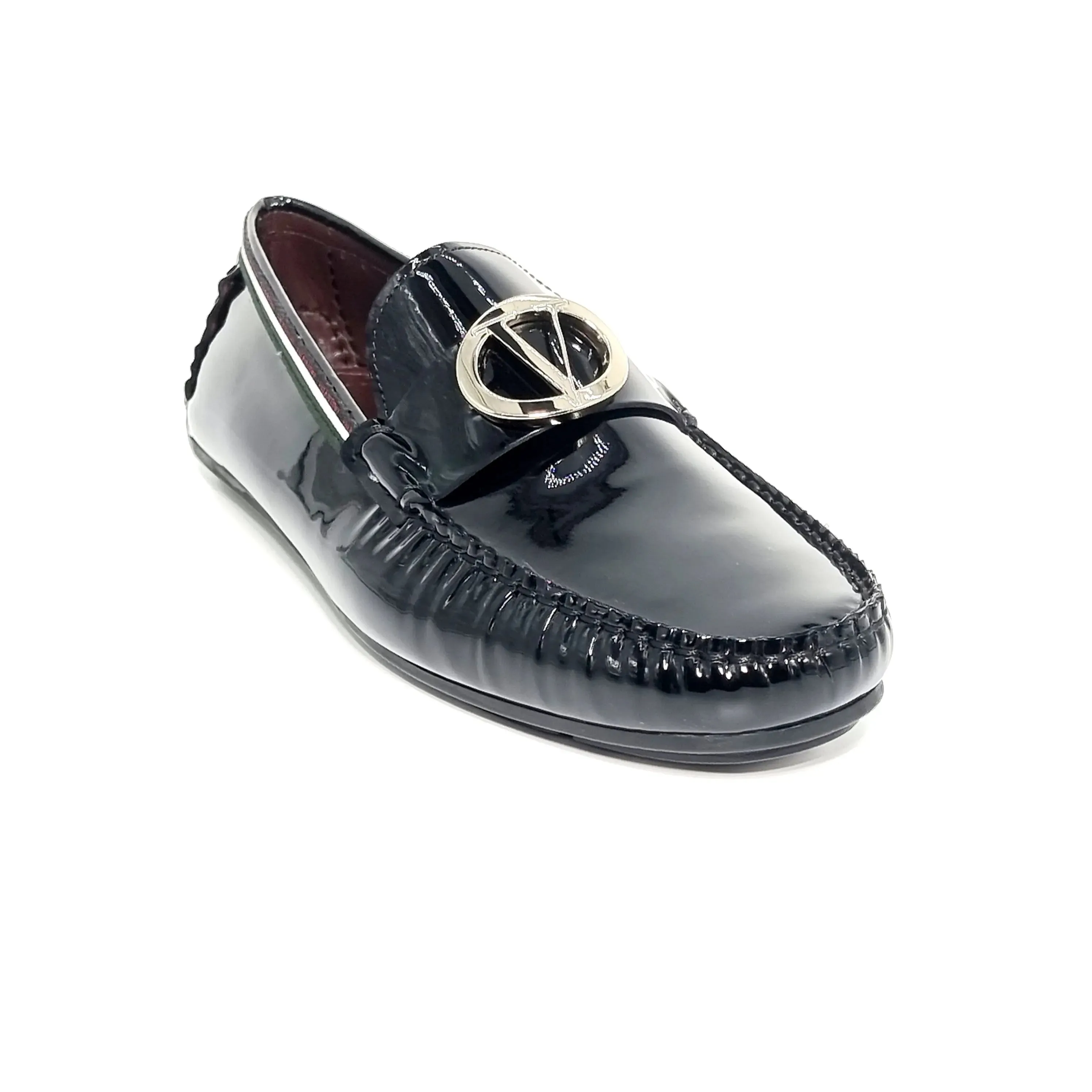 VALENTINO 2092 BLACK PATENT LOAFER