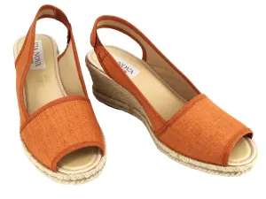 Via Nova FROLLY Orange Wedges Espadrilles