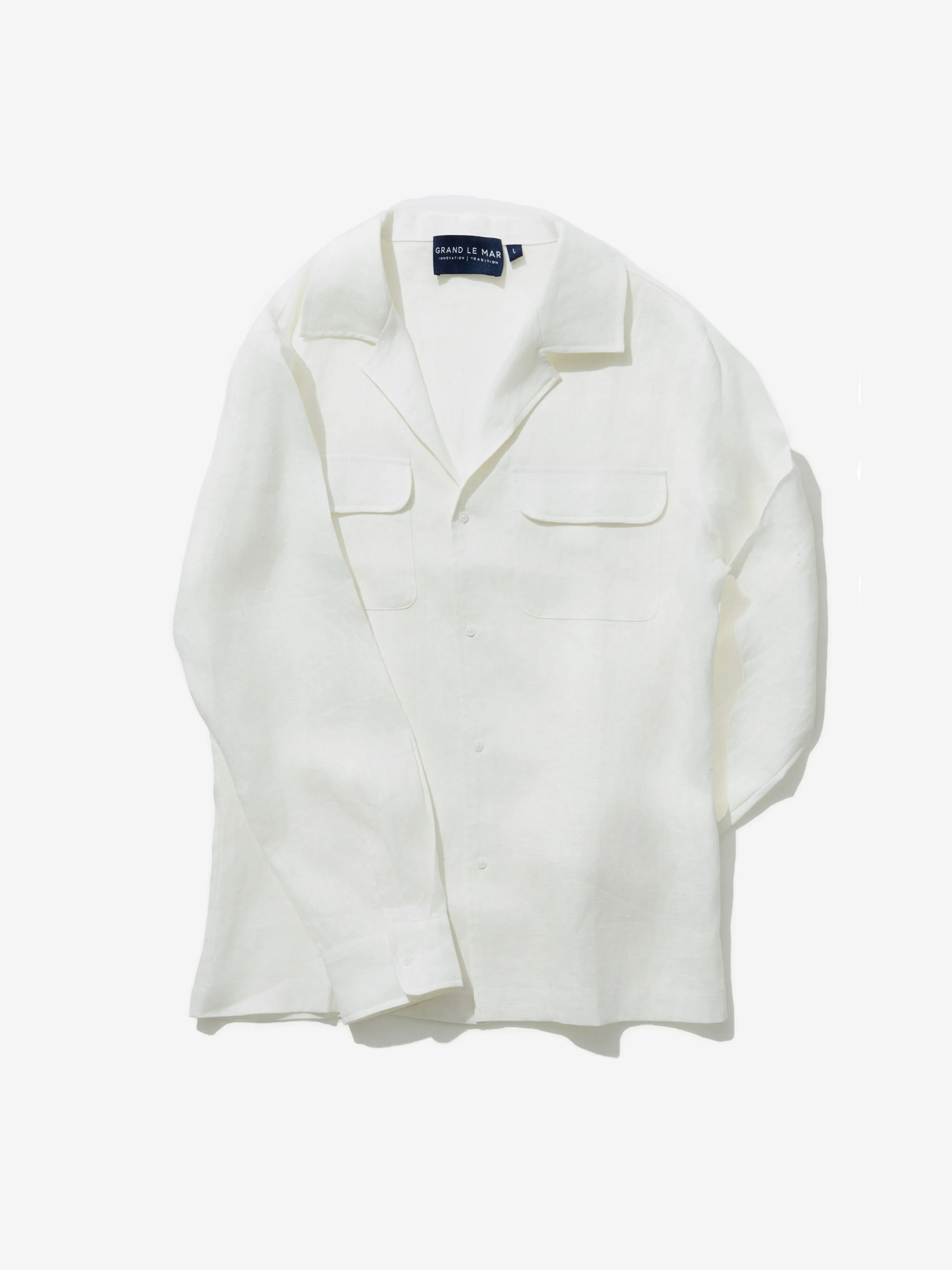 White Linen Camp Shirt