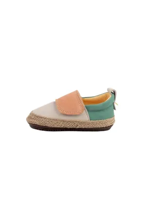 White/Aqua Strap Espadrilles